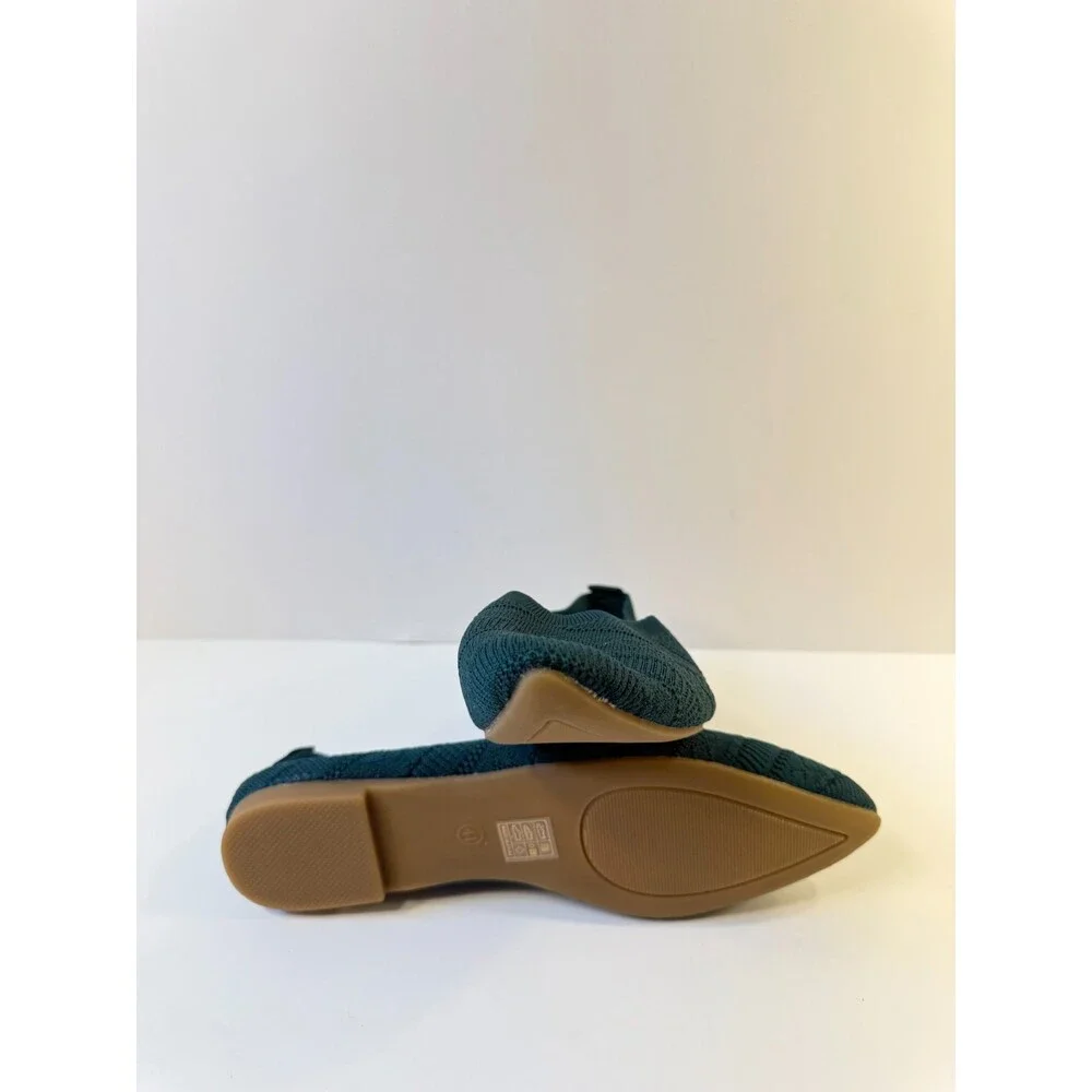 Womens Slip On Flats Green EU 41 US 10